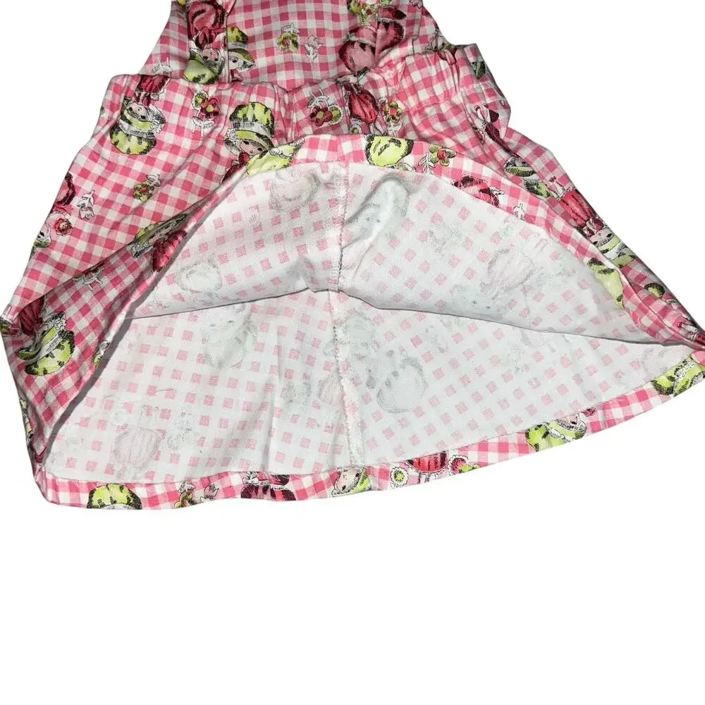 Healthtex vintage 70s Pinafore jumper dress Pink & white gingham girls size 4